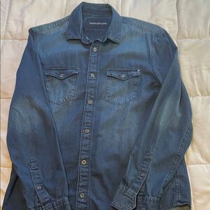 Calvin Klein Blue Casual Button Down Shirt